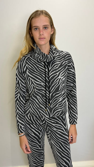 Silver Glitz Motion Knit Pullover